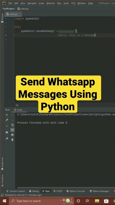 Send Whatsapp Messages Using Python