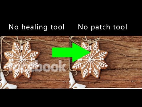 best method to remove facebook watermark from image using Photoshop [VERSION 1]