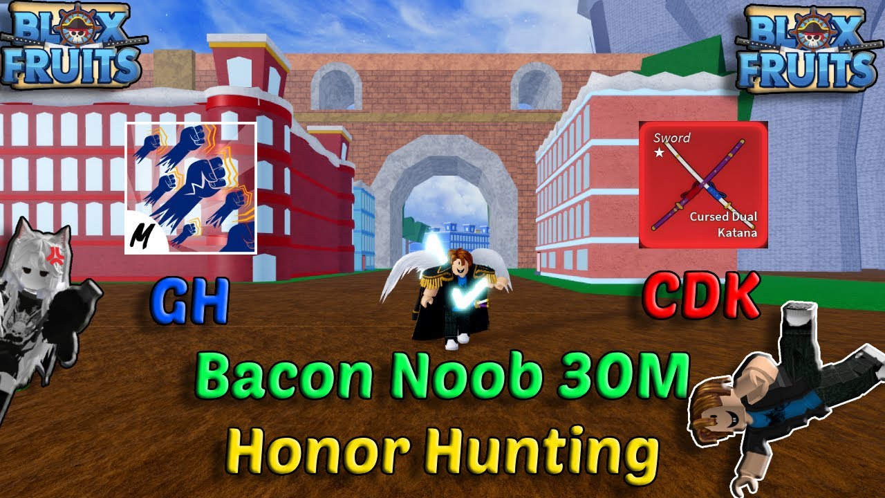 Combo Dough Awakening + God Human + CDK One Shoot (Blox Fruits & Bounty  Hunting) Road 30M Honor 