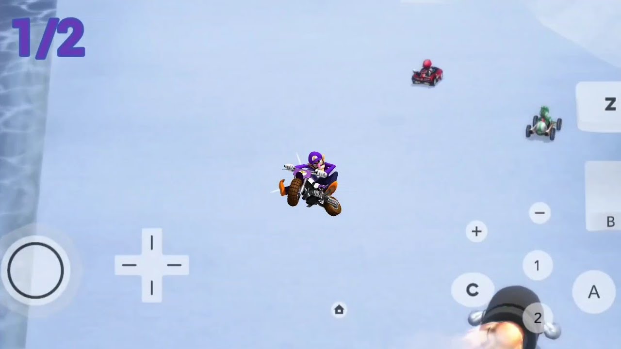 Waluigi sur Mario Kart wii sur emulateur #1