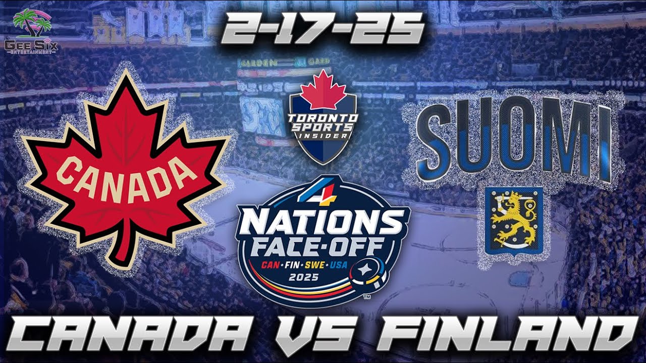 2-17-25 Canada vs Finland 2025 4 Nations Faceoff Game Audio | Hockey ...
