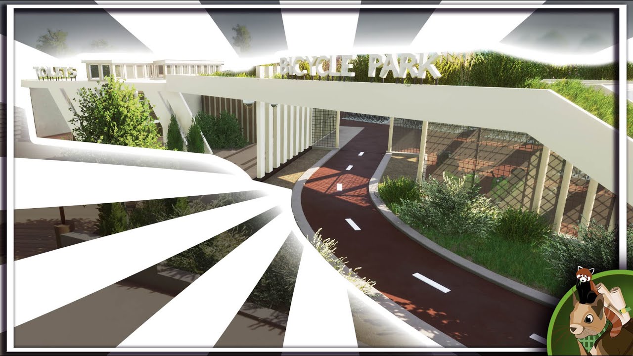 Finishing the Entrance | Toilets & Bicycle Parking | Planet Zoo Speedbuild | Naturalis Ep. 14 ...