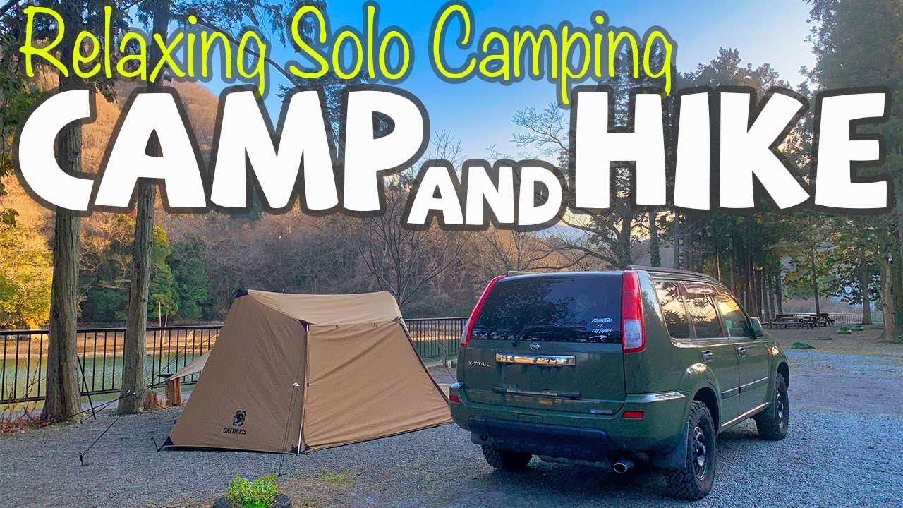 Solo Camping Hiking In Winter Riverside Solo Camping Subtitles Youtube