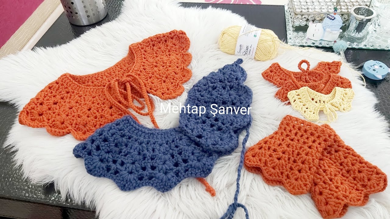 📣Büyük boy yakalık Pinterest model  #pinterest #trend #viral #tutorial #crocheting #yakalık #crochet