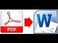 طريقة تحويل مستند عربي من pdf الي word  وبدون اي اخطاء , دعواتكم لي الله يحفظكم