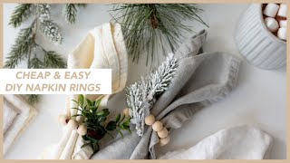 Quick, Cheap, Easy DIY Napkin Ring Idea For Holidays | Thanksgiving & Christmas #Shorts