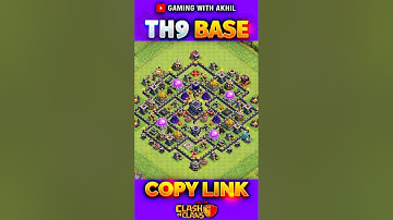 NEW TOWN HALL 9 BASE DESIGN 🛡️ COC TH9 BASE ✨