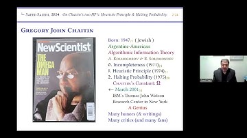 Saeed Salehi ---  On Chaitin