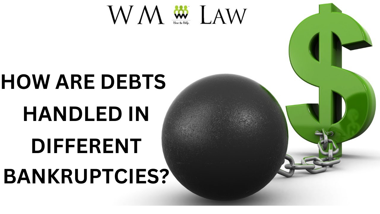 How is DEBT handled under different types of bankruptcy?  How does it work?