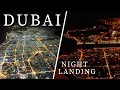 Dubai DXB Night Landing &amp; Takeoff | Transfer to Gate B20 - Terminal 3 Emirates Airline B 777-300ER