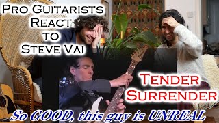 Pro Guitarists React to Steve Vai - Tender Surrender - Technical Breakdown - Unbelievable Live Solo