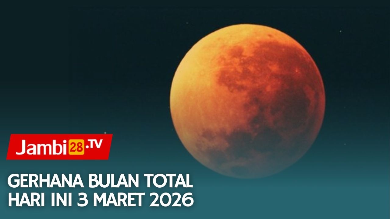 LIVE 🔴 GERHANA BULAN TOTAL HARI INI 3 MARET 2026