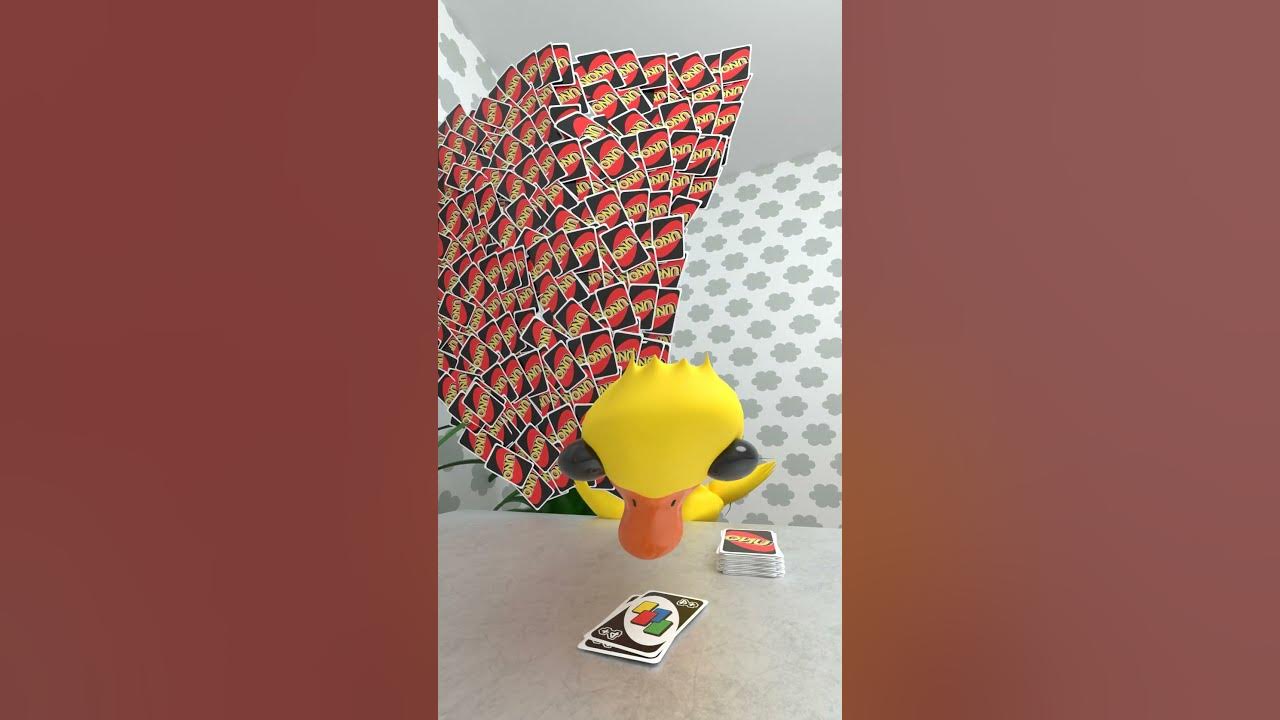 How lucky are you in UNO?😅  #uno #babyduck #comedy