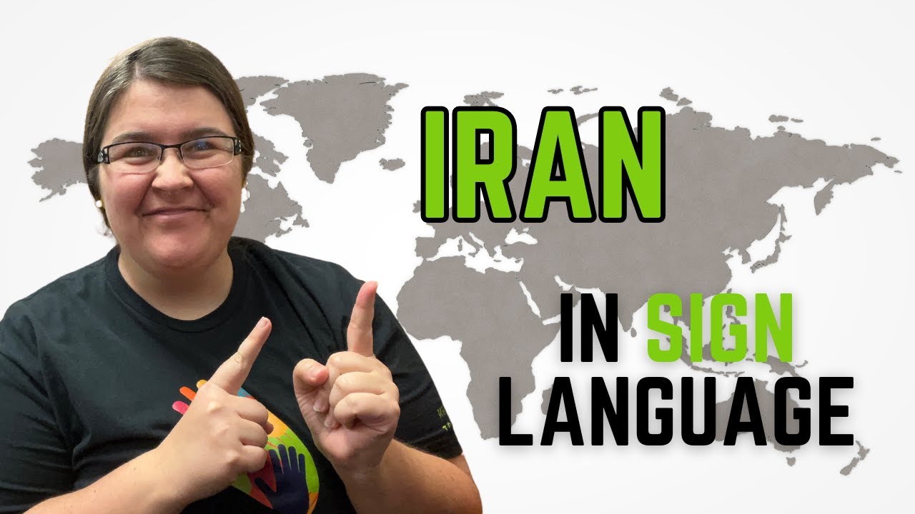 How to sign Iran in Iranian Sign Language | ایران 🇮🇷 - YouTube