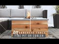 How To Build A Concrete Table (With Cooler Or Fire Pit)!