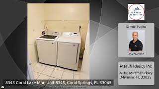 8345 Coral Lake Mnr, CORAL SPRINGS, FL 33065-4677 8345 Coral Lake Mnr, CORAL SPRINGS, FL 33065-4677