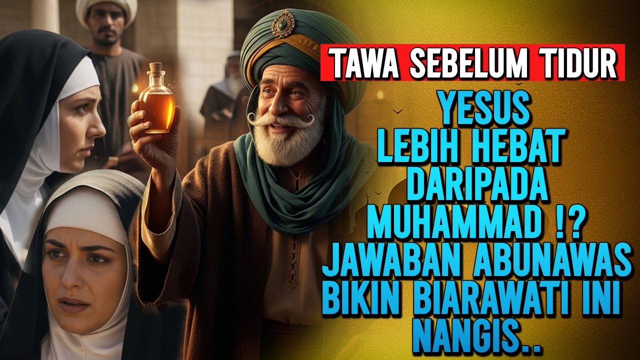 BIARAWATI: YESUS LEBIH HEBAT DARI MUHAMMAD ❓ ABU NAWAS MENJAWAB ❗ - KISAH LUCU PENGANTAR TIDUR