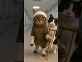kucing selesai oprasi #cat #funny #imut #comedy #cartoon #cute