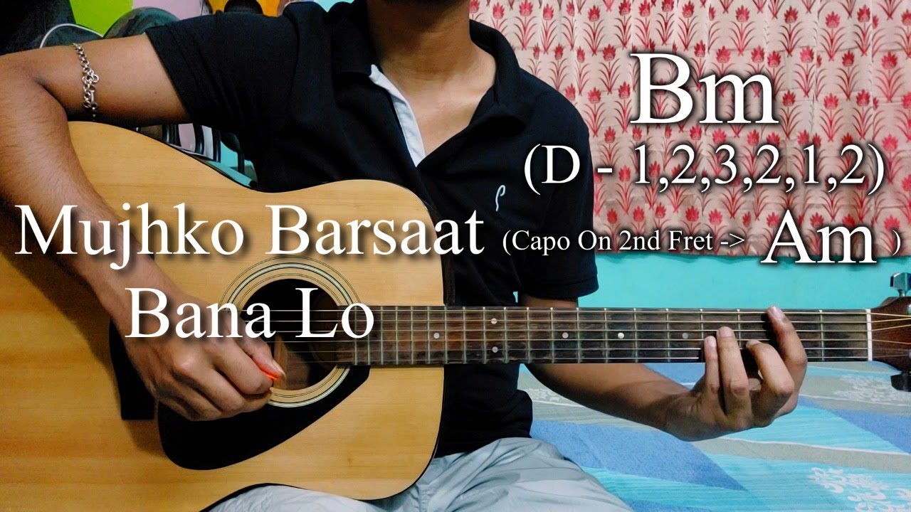 Mujhko Barsaat Bana Lo  Junooniyat  Guitar Chords LessonCover Strumming Pattern Progressions