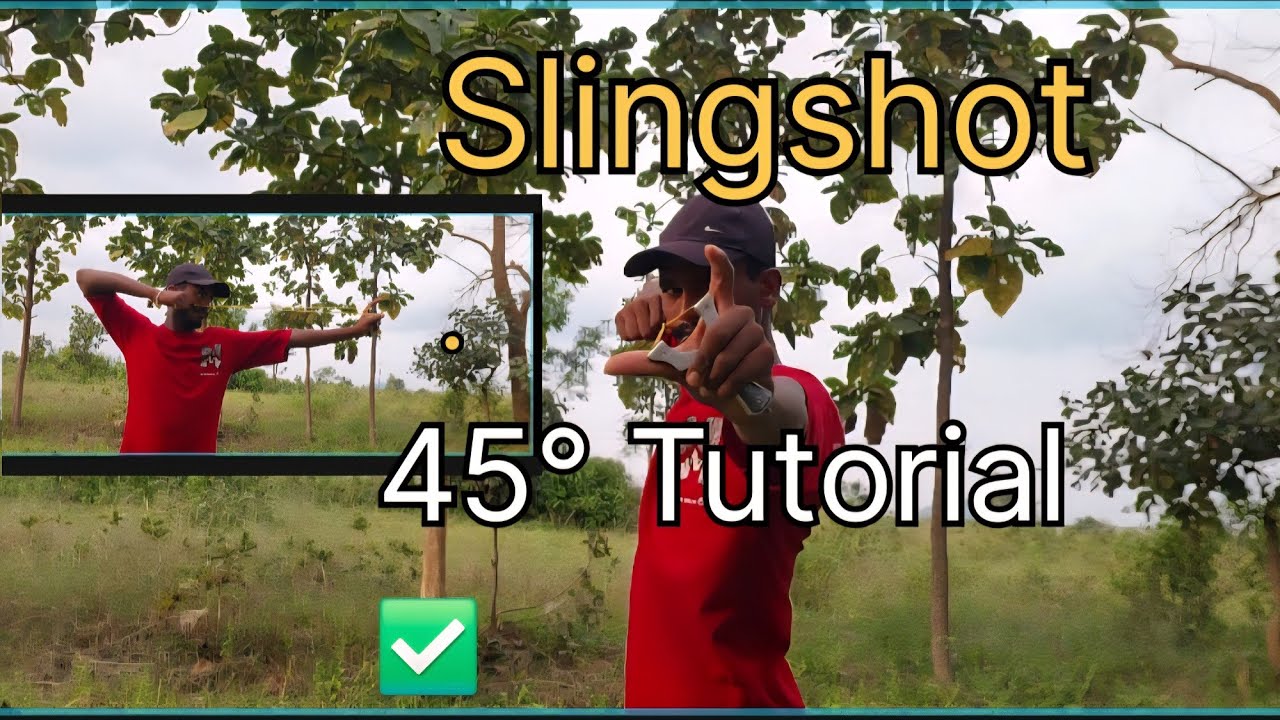 45° tutorial How To Slingshot Shot In 45 Degree ✅️