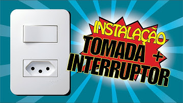 Como instalar UMA TOMADA + INTERRUPTOR