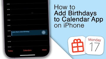 How to Add Birthdays on Apple Calendar on iPhone!