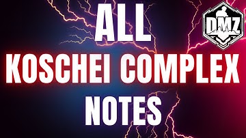 All DMZ Koschei Complex Note Locations