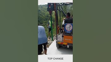 Rural highway corrugated guardrail installation and construction #goodtools #machine #smartwork