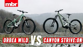 Which Is The Ultimate Enduro EBike? | Canyon Strive:ON CFR Vs Orbea Wild MTeam