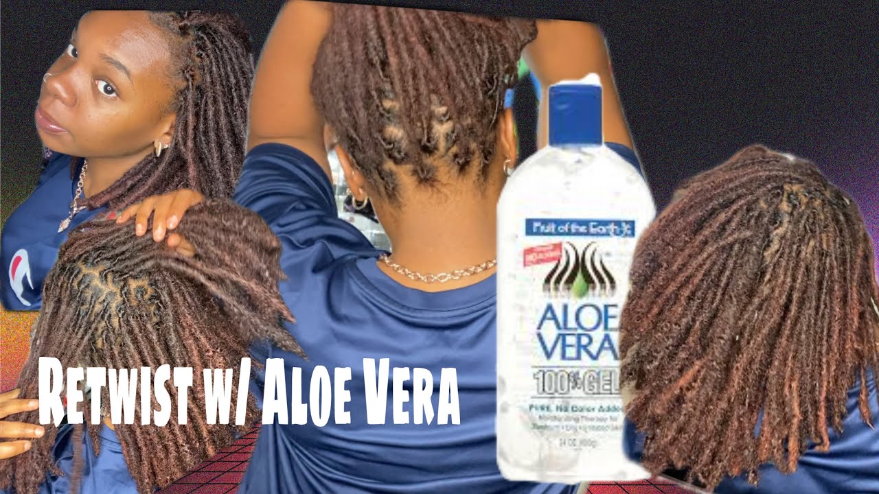 Retwisting my Locs with Aloe Vera- I'm Surprised!