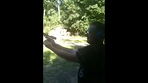 Von Huttner shoots his Walther  p38