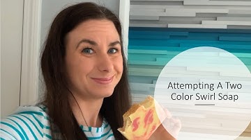 Attempting A Two Color Swirl Cold Process Soap | Soap Sunday!