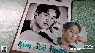 Drawing Kim Soo Hyun (It's okay to be not okay) | Short Videoclip from Tiktok