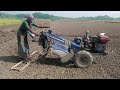 Power Tiller || Land Leveled By Mini Tractor Power Tiller || Sonalika Tractor With Power Tiller