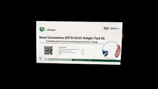 Novel Coronavirus 2019 nCoV Antigen Test Kit Colloidal Gold Immunochromatography   nasal swab