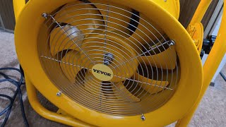 Vevor 16' 4200 CFM 1.5HP ATEX ExplosionProof Ventilation Fan Review