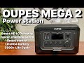 OUPES MEGA 2 Power Station - UPS - 2500W - 2048WH LiFePO4 - Super Efficient - Fast Charging