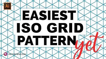 EASIEST ISO GRID PATTERN YET - How To Create  An Isometric Grid Pattern in Illustrator 2021