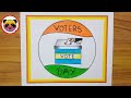 National voters day drawing  national voters day poster  voters awareness drawing