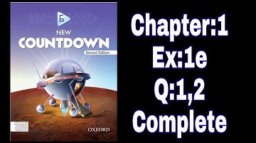 Countdown Mathematics 6 Solutions l Ch : 1 l Exercise :1e ( complete) ll Kaleem Ullah