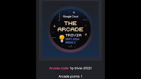 Google Cloud Skills Boost - Arcade Trivia September 2024 | Week 2 Solution