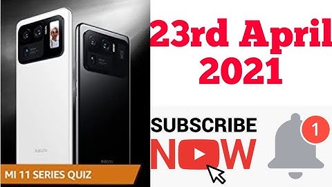 Amazon Mi 11 Series Quiz Today Answers | 23 April 2021