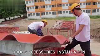 UPVC ROOF TILE installation UPVC ROOF TILE installation