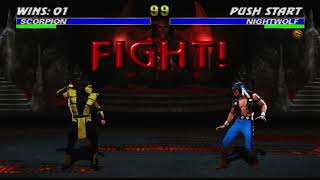 Ultimate Mortal Kombat 3 Sub Zero X Nightwolf
