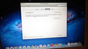How to turn on Macbook firewall