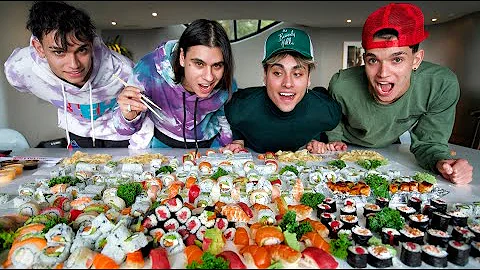 WE HAD TO EAT IT ALL! (10,000 SUSHI ROLLS)