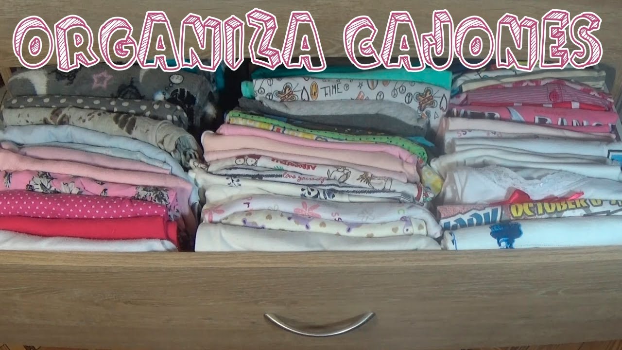 Cómo organizar ropa en cajones YouTube