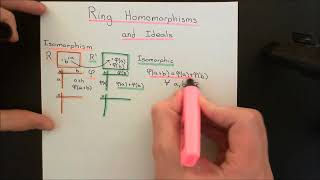 Ring Homomorphisms and Ideals Part 1