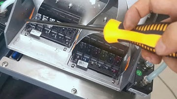Step 5 How to install print heads? Let Focus Inc. Combo-Jet A3  plus UV printer tell you