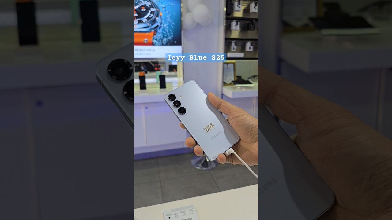 Samsung Galaxy S25 Icy Blue colour | Looks so good | S25 